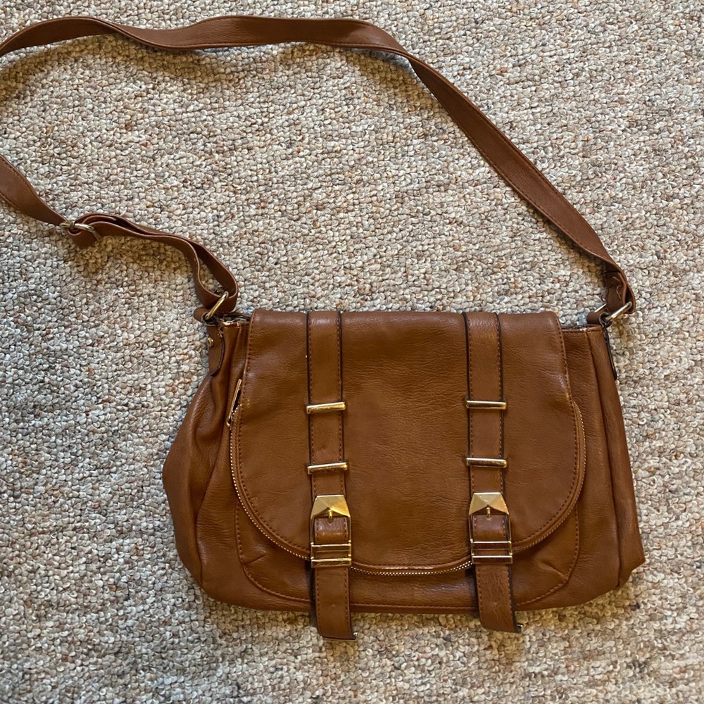 Faux leather cross body bag - Picture 1 of 1